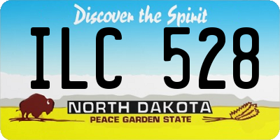 ND license plate ILC528