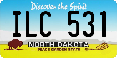 ND license plate ILC531