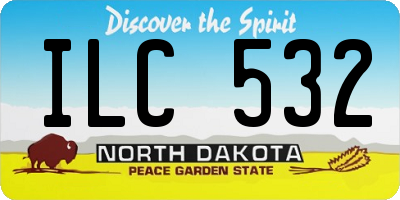 ND license plate ILC532