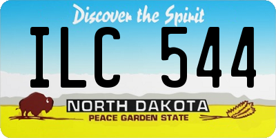 ND license plate ILC544