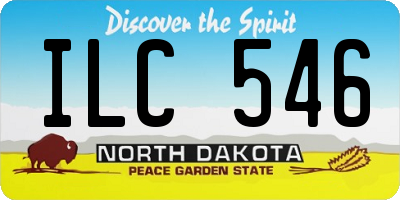 ND license plate ILC546