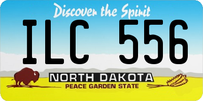 ND license plate ILC556