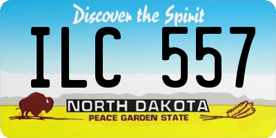 ND license plate ILC557
