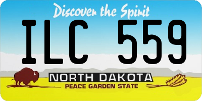 ND license plate ILC559