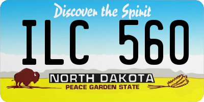 ND license plate ILC560