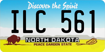 ND license plate ILC561