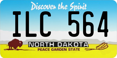 ND license plate ILC564