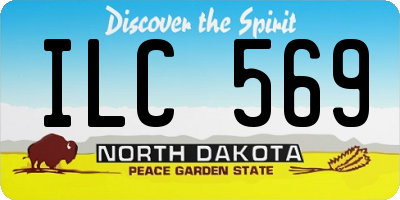 ND license plate ILC569