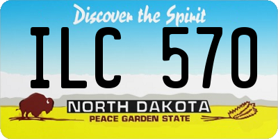 ND license plate ILC570