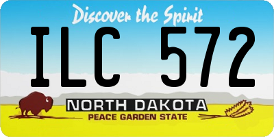 ND license plate ILC572