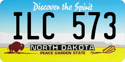 ND license plate ILC573