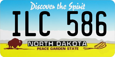 ND license plate ILC586