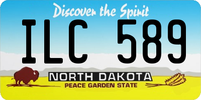 ND license plate ILC589