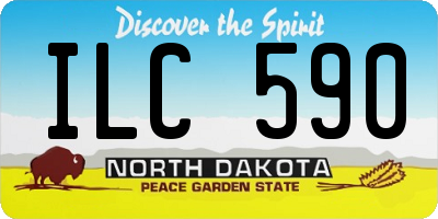 ND license plate ILC590