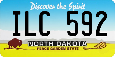 ND license plate ILC592