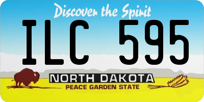 ND license plate ILC595