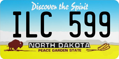 ND license plate ILC599