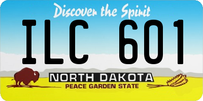 ND license plate ILC601