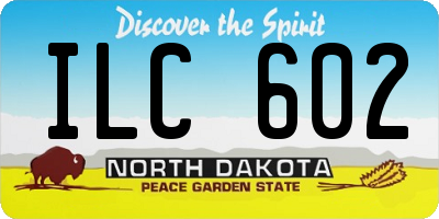 ND license plate ILC602
