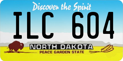 ND license plate ILC604