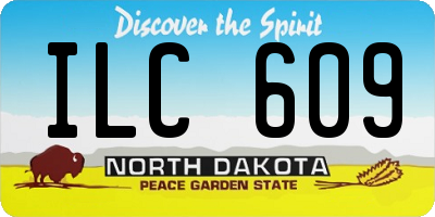 ND license plate ILC609