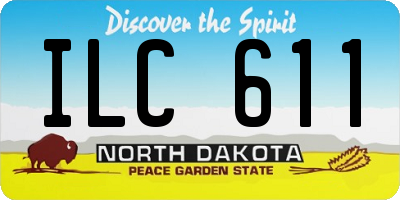 ND license plate ILC611