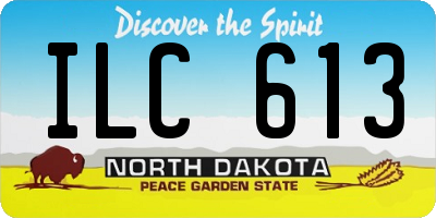 ND license plate ILC613