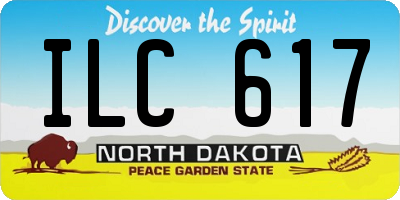 ND license plate ILC617