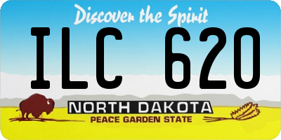 ND license plate ILC620