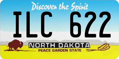 ND license plate ILC622