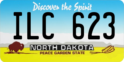 ND license plate ILC623