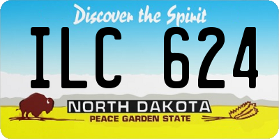 ND license plate ILC624