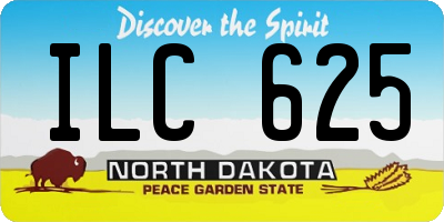 ND license plate ILC625