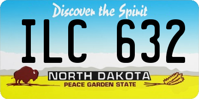 ND license plate ILC632