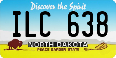 ND license plate ILC638
