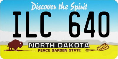 ND license plate ILC640