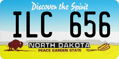 ND license plate ILC656