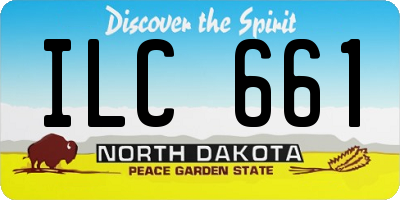 ND license plate ILC661