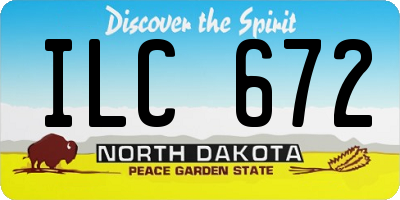 ND license plate ILC672