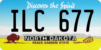 ND license plate ILC677