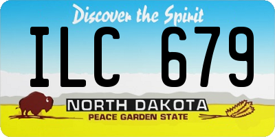 ND license plate ILC679