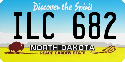 ND license plate ILC682