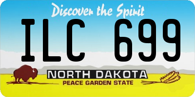 ND license plate ILC699