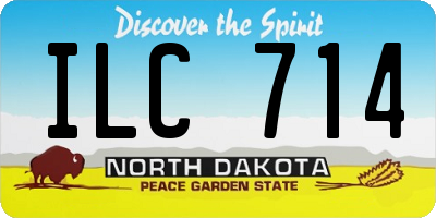 ND license plate ILC714