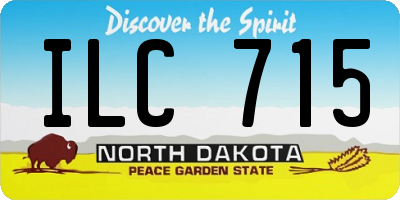 ND license plate ILC715