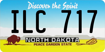ND license plate ILC717