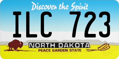 ND license plate ILC723