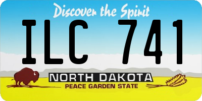 ND license plate ILC741