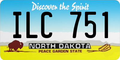 ND license plate ILC751