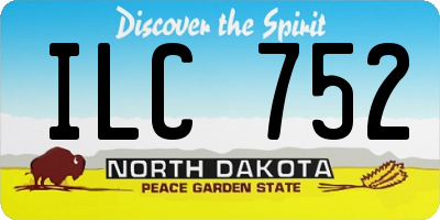 ND license plate ILC752